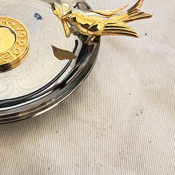 $999 Authentic MIKIMOTO 1999 Limited Edition Pearl Silver Tone Jewelry Tray - Picture 11 of 11